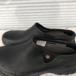 Bogs W Sauvie Clogs Women's Black Waterproof Slip On Work Shoes Clogs Size 40/9US