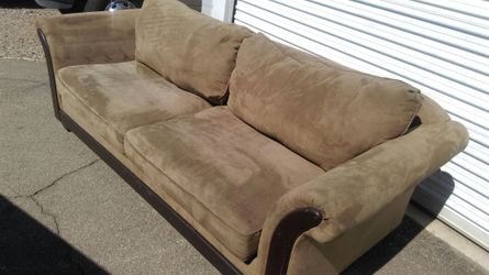Plush Microfiber Couch