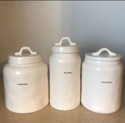 Cookies flour coffee canister Rae Dunn