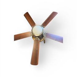 52 inch ceiling fan with wooden blade and led light