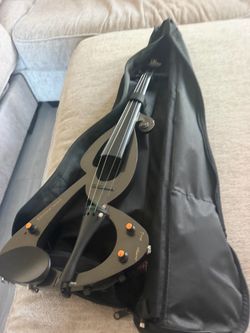 Black Electric Violin with Gig Bag