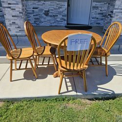 FREE Dining Table Set With Four Chairs

