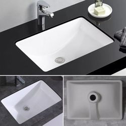 18” X 12” Undermount Bathroom Sink Rectangle