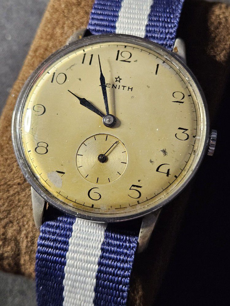 Zenith 1940s 15J Cal 126 Vintage Military 37mm Manual Wind Watch