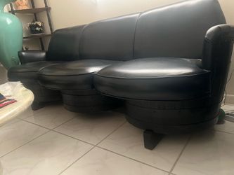 Sofa & chair-  Wood barrel made