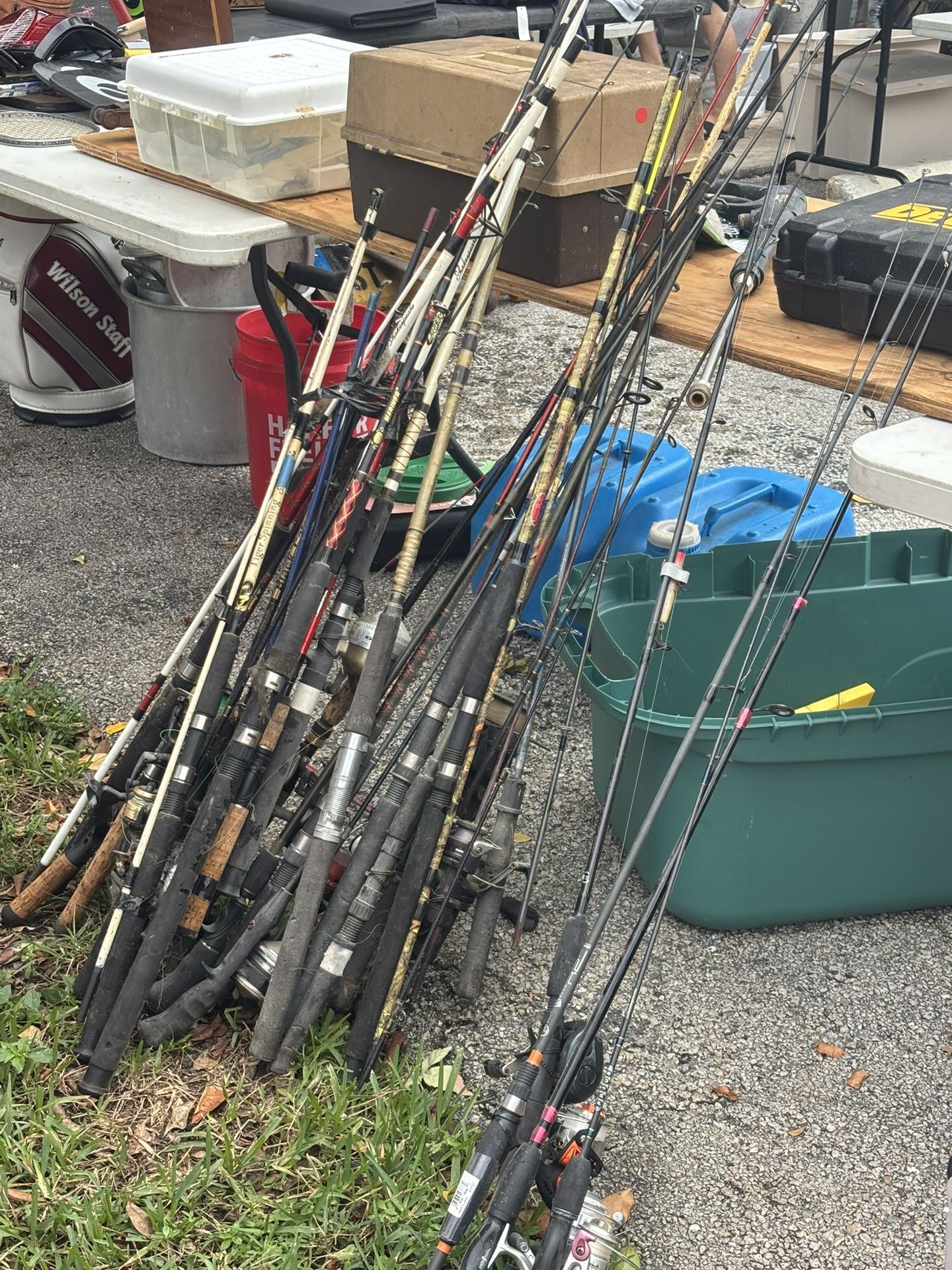 fishing poles