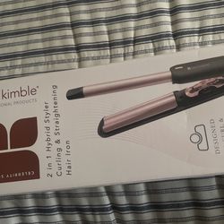 Brand New 2 In 1 Hybrid curling and straightening iron