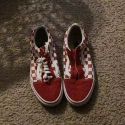 Red Checkered Vans