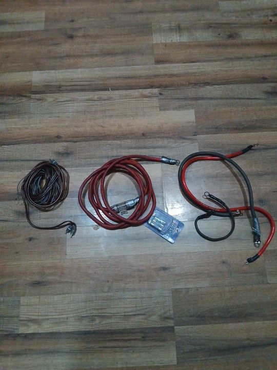 Amp Wire Kit Comes With Rcas/remote/full Legth Power Cord With Inline Fuse Installed/grounds
