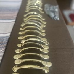 27 Gold Knobs With Screws.  All Included