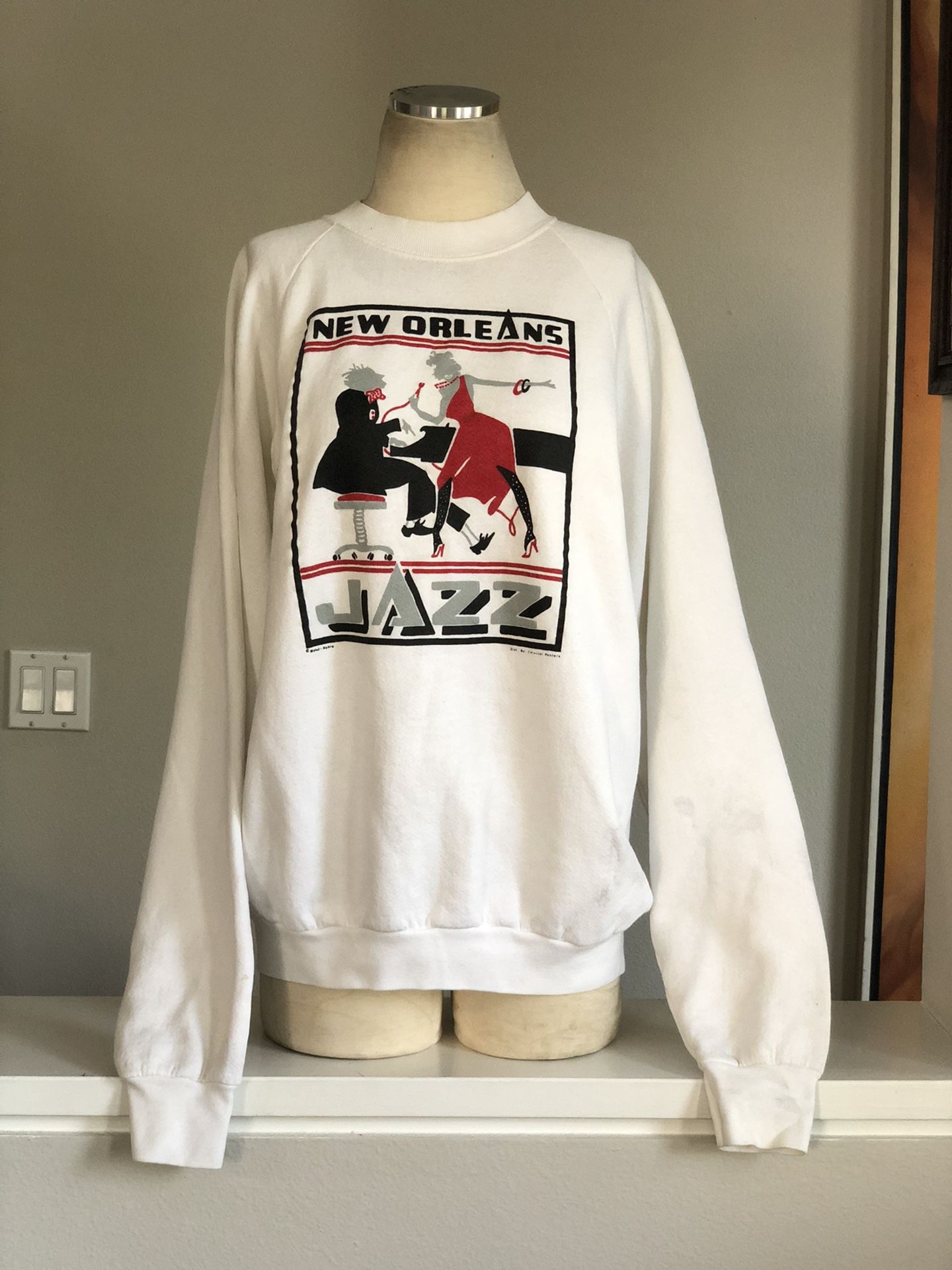 Vtg. New Orleans Jazz  Sweatshirt | XXL 