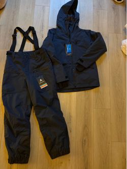 GSOU Snow Jacket + Pants, Baggy Navy Blue XS Men’s Snow Gear (BRAND NEW)