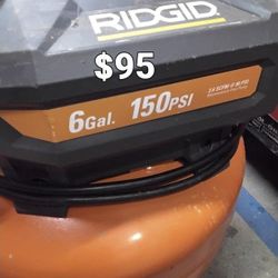 RIDGID CORDED AIR COMPRESSOR 6 GALLON 150 PSI 