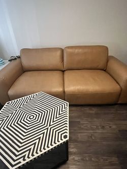 Vegan leather sofa