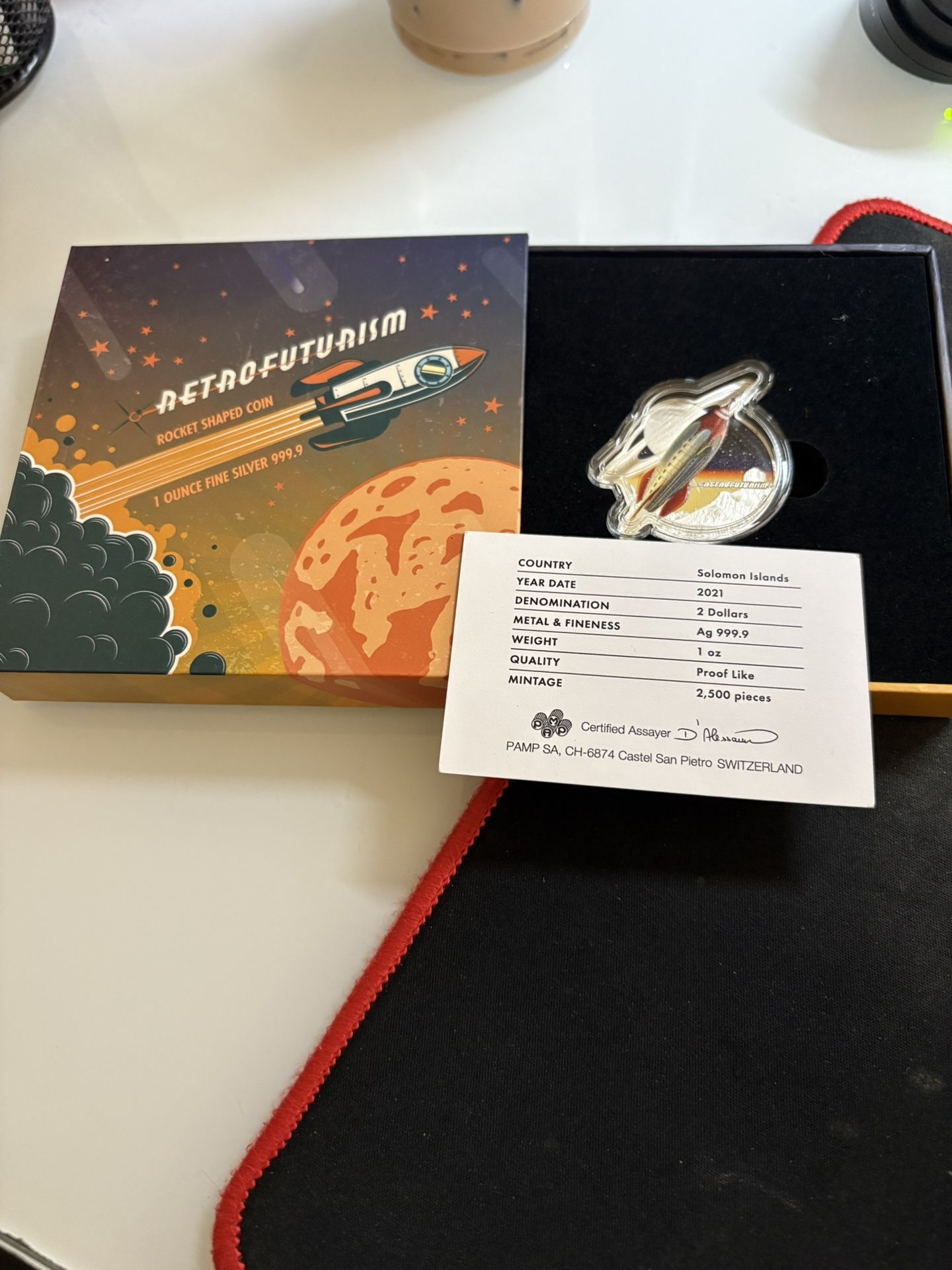 Retrofuturism 1 Ounce Silver Coin Pamp Collectible