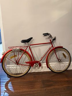Vintage Red City Bicycle