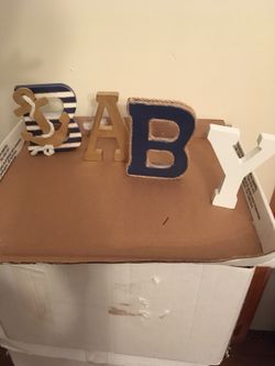 Nautical baby shower items