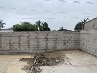 Block Wall And Pavers
