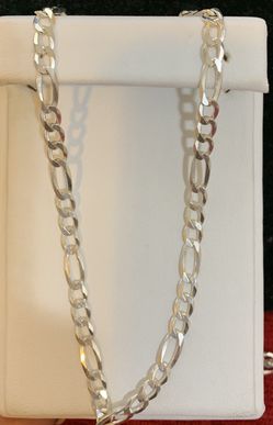 Sterling silver figaro chain