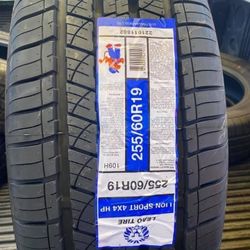 255 60 19 Tires Set New