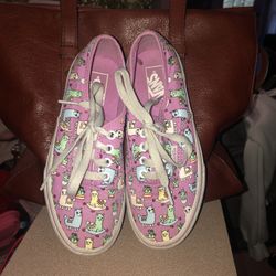 Gently Used Lavender Llama 🦙 vans. Size  2.5