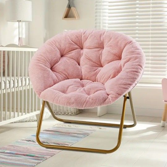Pink Large Saucer Chair