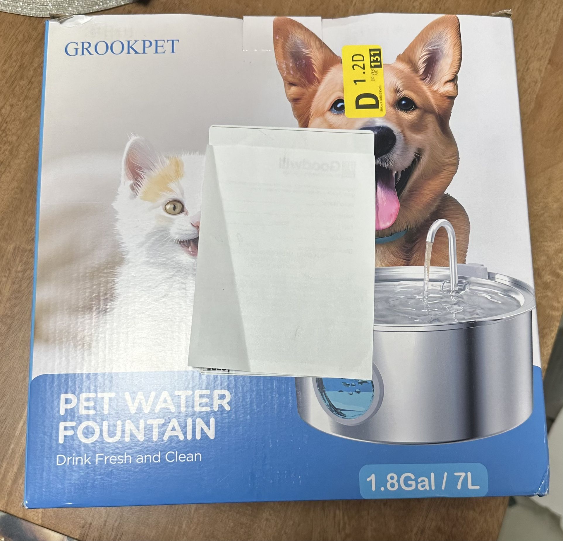Dog Water Fountain Bowl