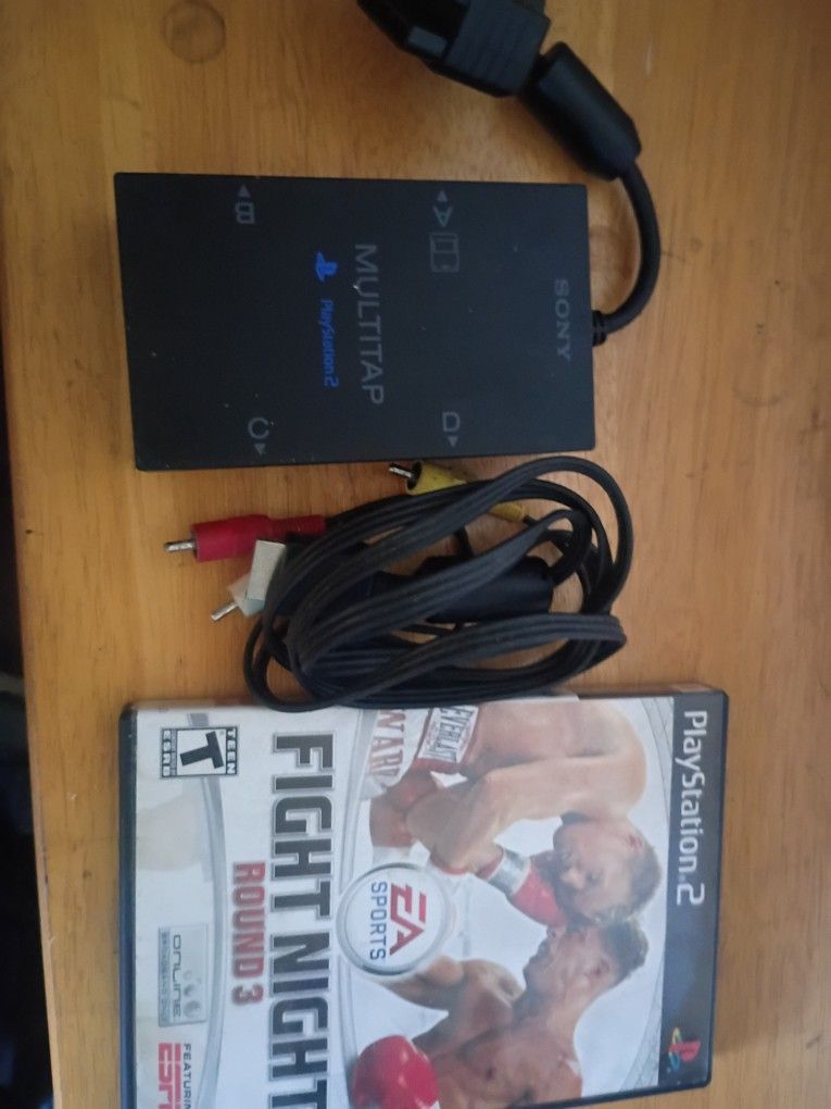 PS2 Multitap,Game, Av Cable