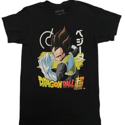Dragon Ball Super Vegeta Battle Pose T-Shirt Small Black Anime Tee  2020 DBZ