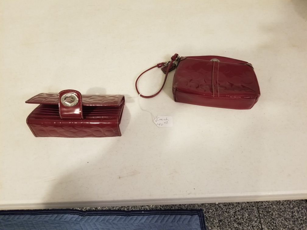 Authentic Coach Wristlet and Wallet