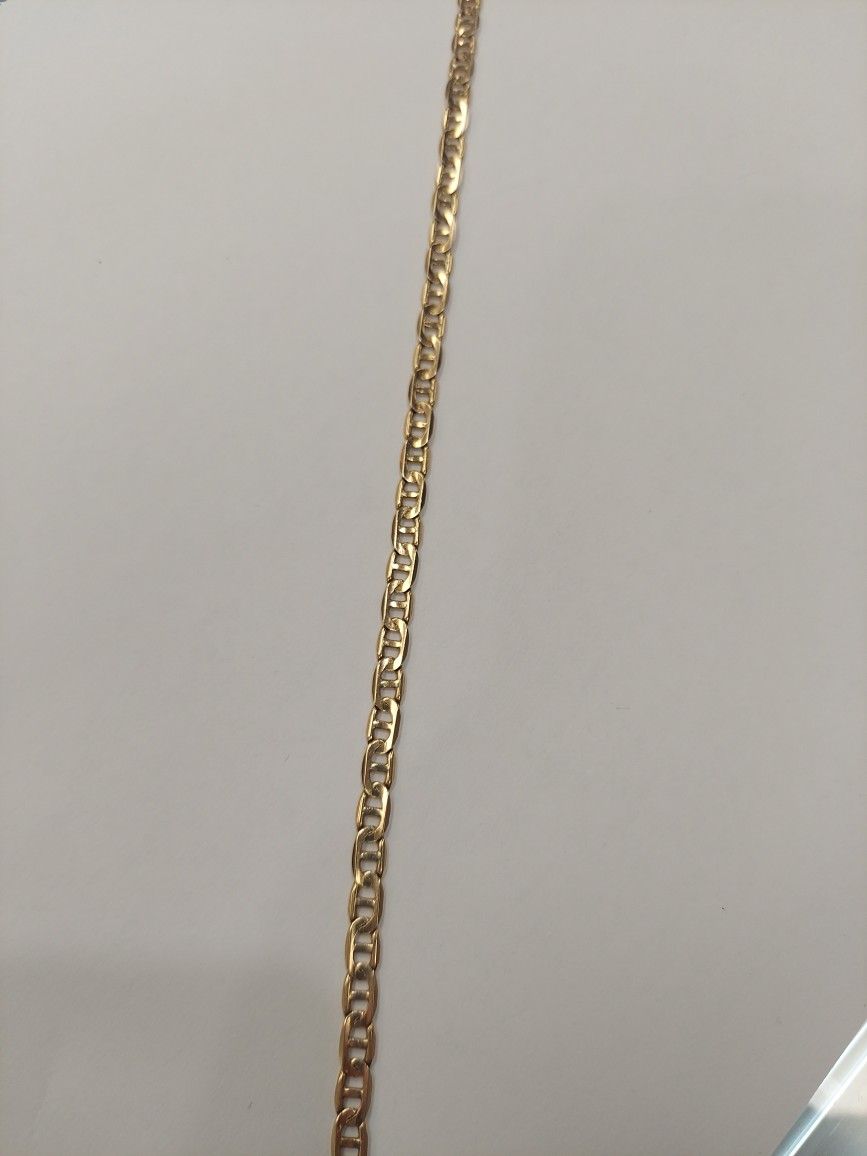 14k 8.2g 10.5" 4.56MM Gucci Anklet