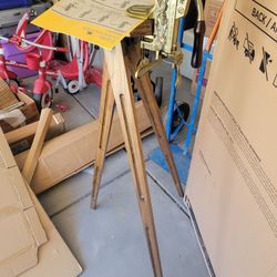 Rogar Estate Corkmaster Wine Opener Grape Detailed Antique Bronze Vintage with Wooden Tripod