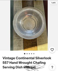 Vibtage continental 557 chafing dish