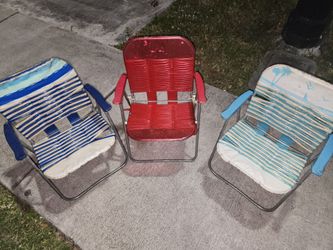 3 Kids Beach folding Chairs