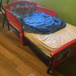 Toddler Bed With Mattress And Fitted Sheet