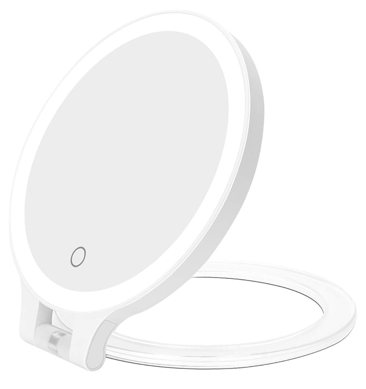 Double Sided Cosmetic Mirror with Lights