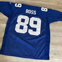 NFL New York Giants #89 stitched REEBOK On Field size 50 KEVIN BOSS SB XLII 🏈