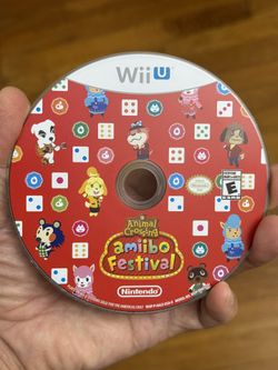 Animal Crossing: Amiibo Festival (Nintendo Wii U, 2015) disk only