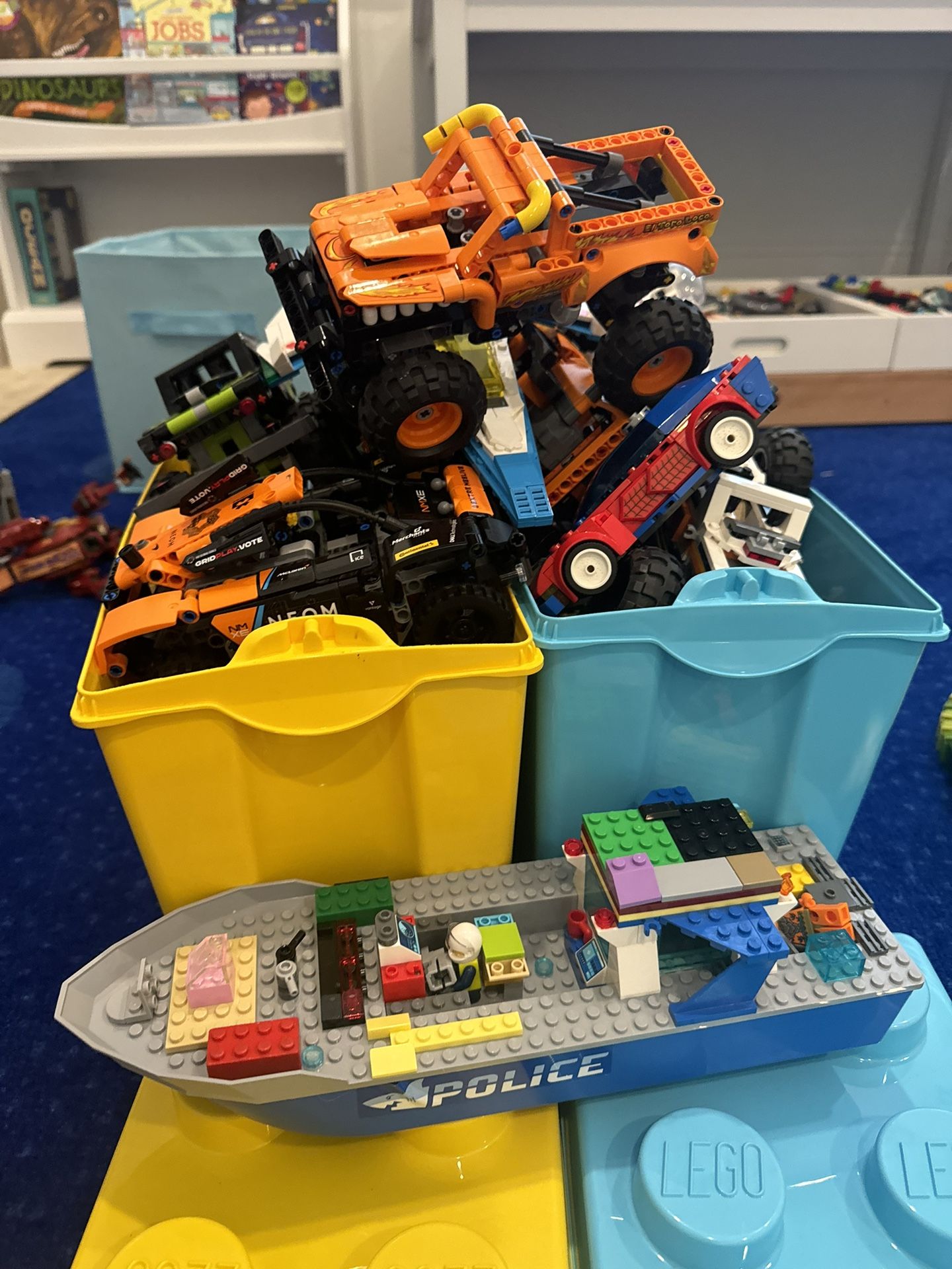 Two Lego Boxes Full Of Legos