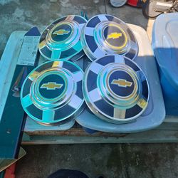 Vintage Chevy Hubcaps