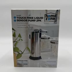 Soap Dispenser Touches Infrared Sensor Pump 2 Pack Kitchen Bathroom Home Zone