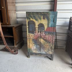 Vintage Handmade Cabinet/book Storage