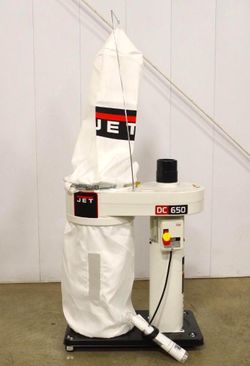 JET Dust Collection System w/ Filter Bag Kit (Installed), M/N DC-650M