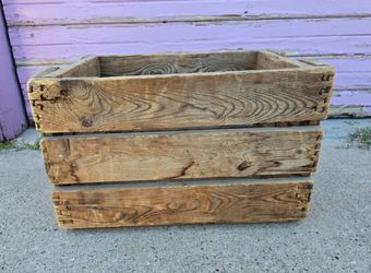 Vintage Rustic Wooden Crate