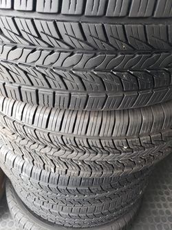 Set of 4 matching tires General all season 225/65R17 with the installation