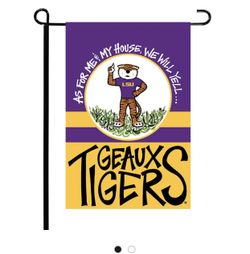 LSU TIGERS GARDEN FLAG