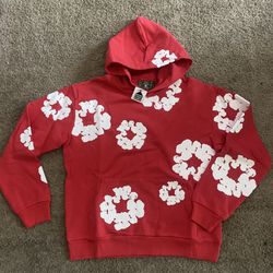 Denim Tears Cotton Wreath Hoodie Red Monochrome  Size M