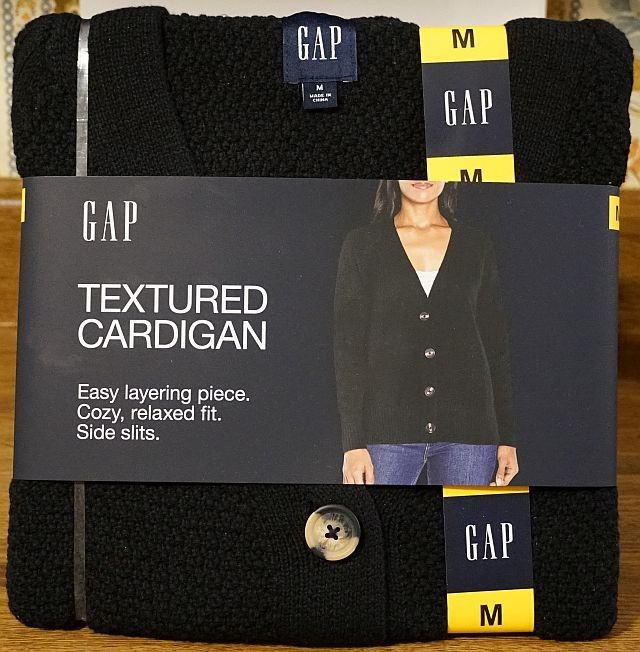 New Ladies Textured Cardigan Sweater