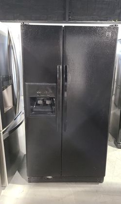 Kenmore Side By Side Black Refrigerator Fridge
