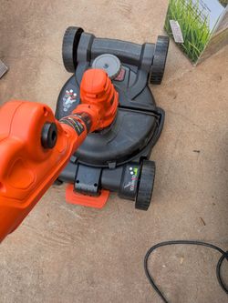 BLACK+DECKER 3-in-1 Compact Mower BESTA512CM - Corded 6.5 Amp 12 in Trimmer Edger